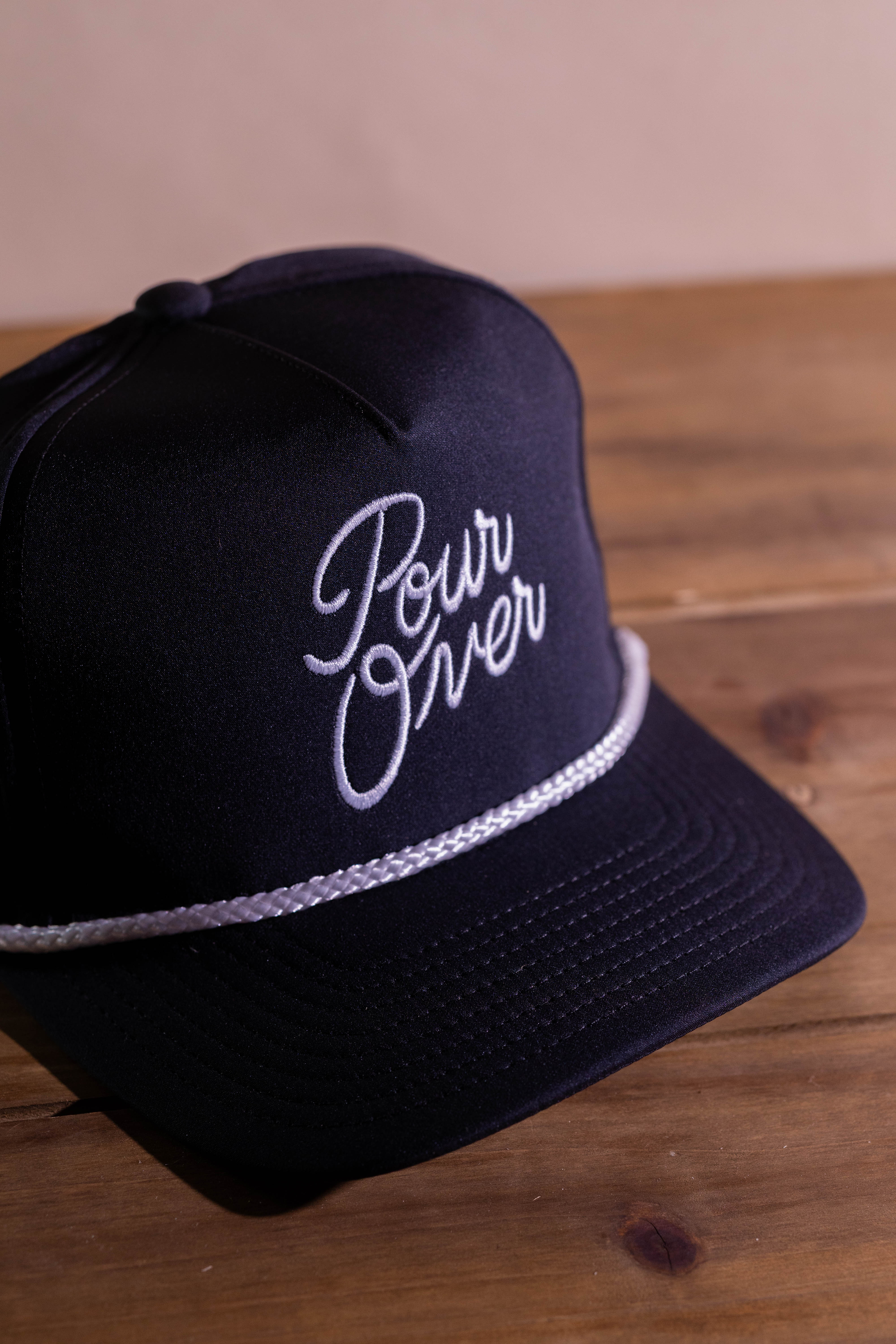 Pour Over Rope Hat - Black