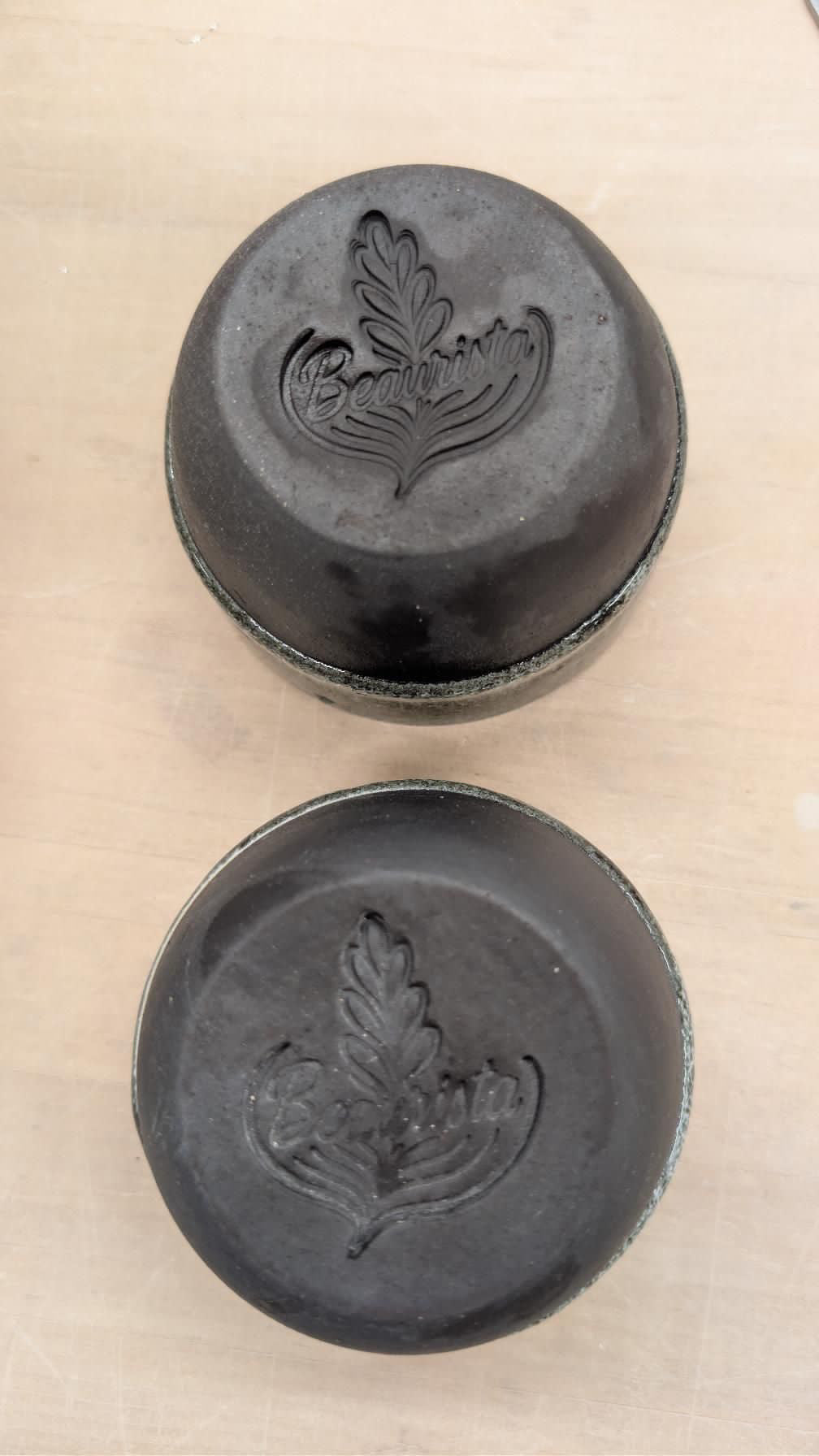 Ceramic Drippy Cup- Black 6-8oz