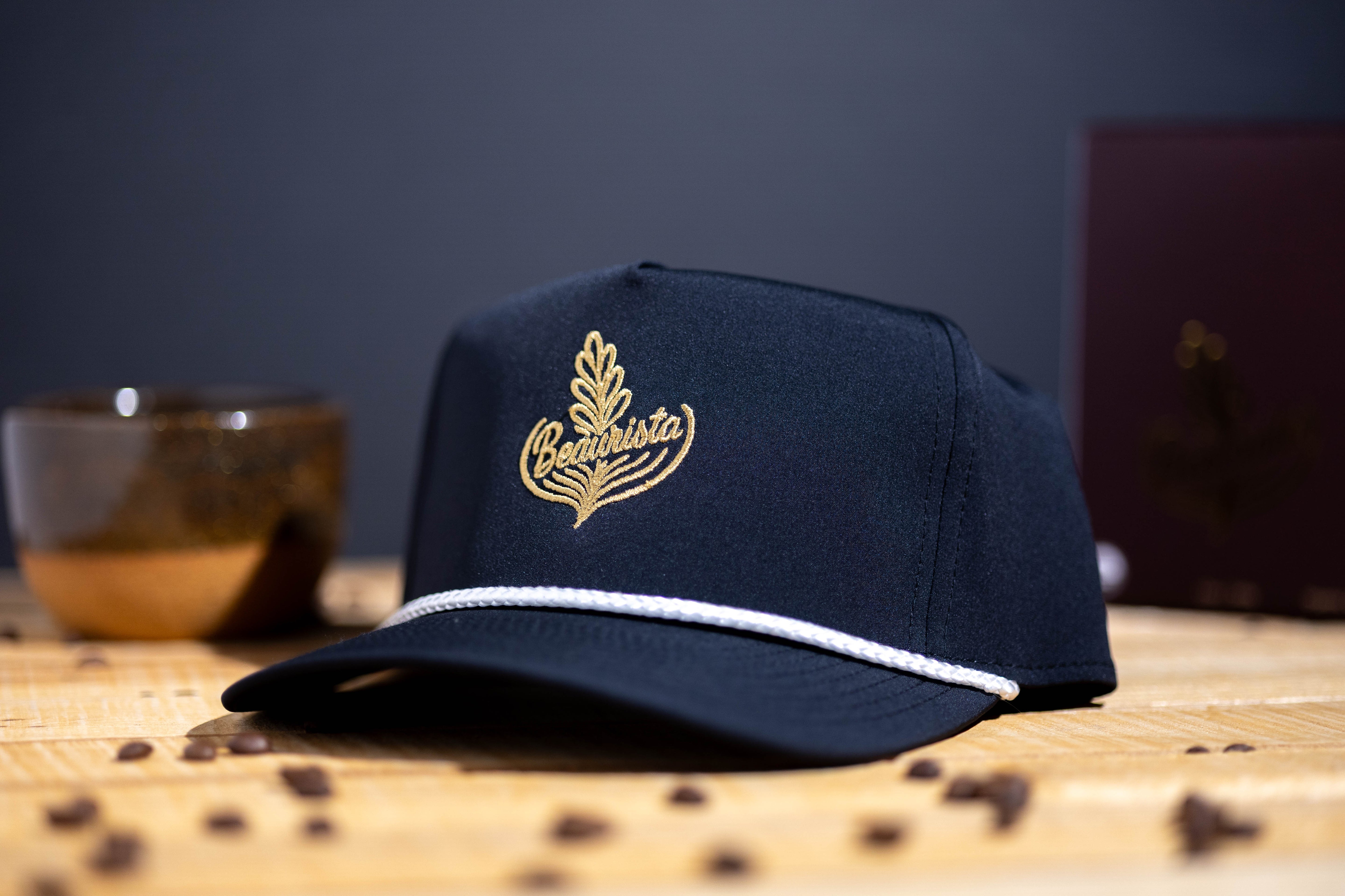 Beaurista Rope Hat - Black/Gold