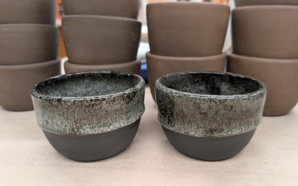 Ceramic Drippy Cup- Black 6-8oz