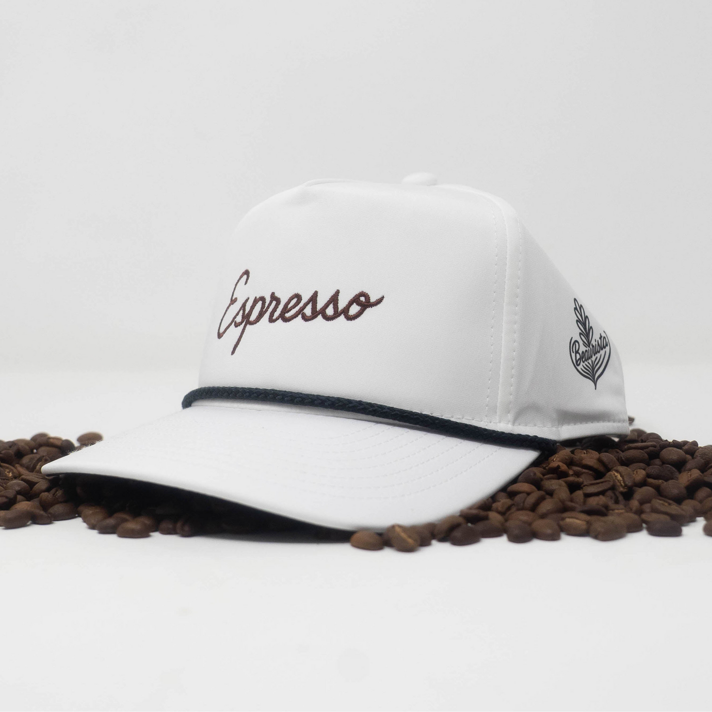 Espresso Rope Hat- White