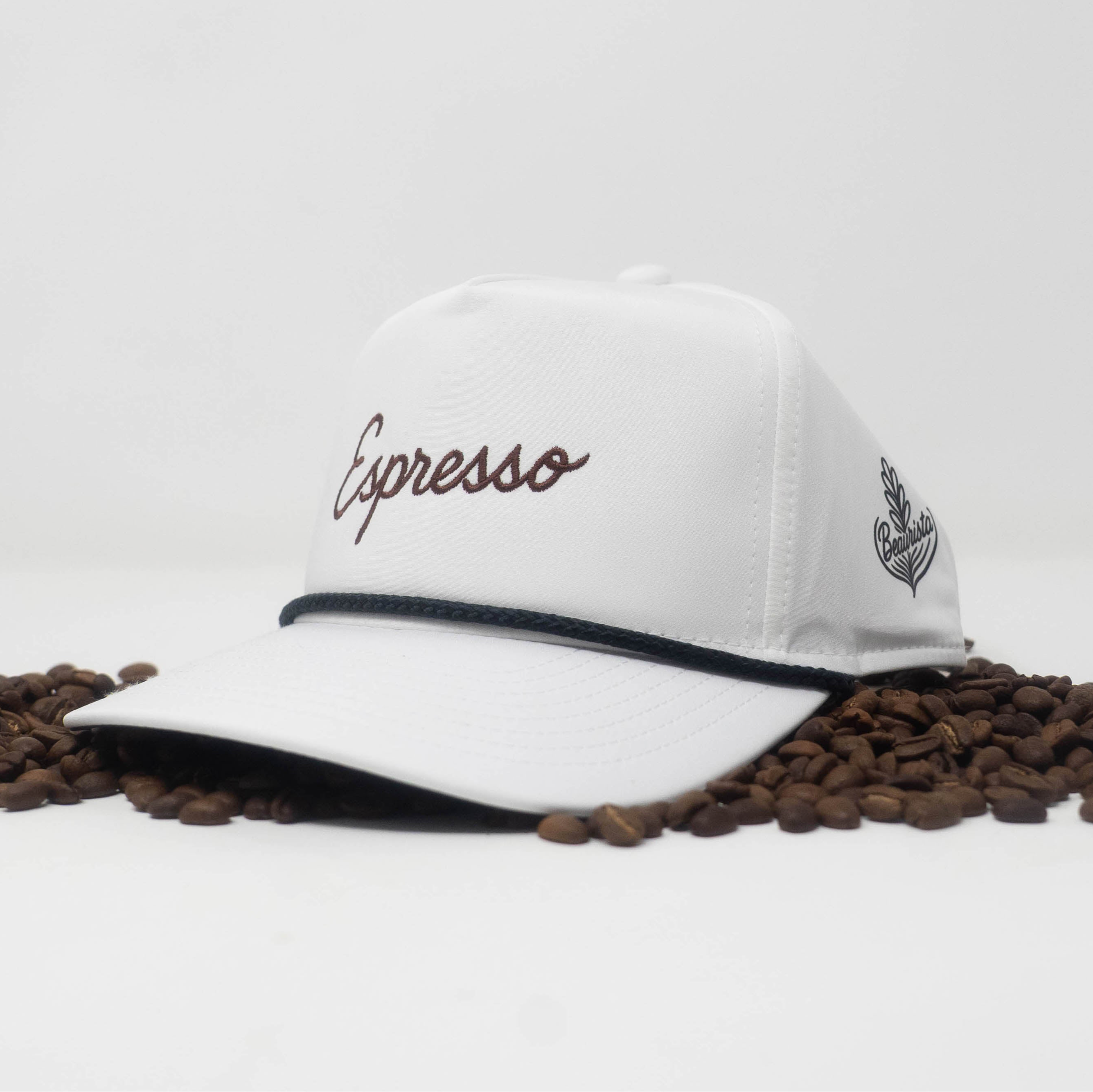 Espresso Rope Hat - White