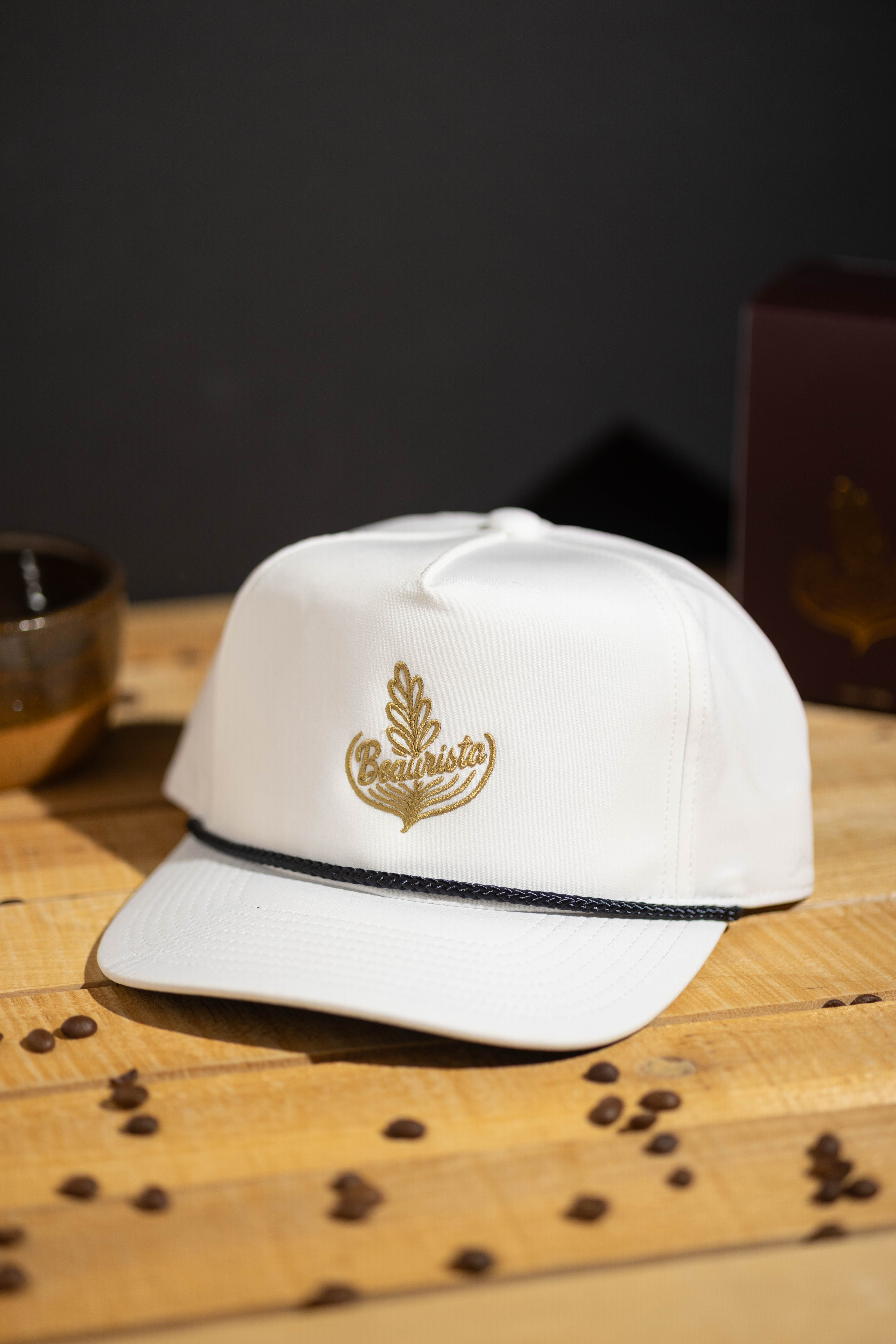 Beaurista Rope Hat - White/Gold