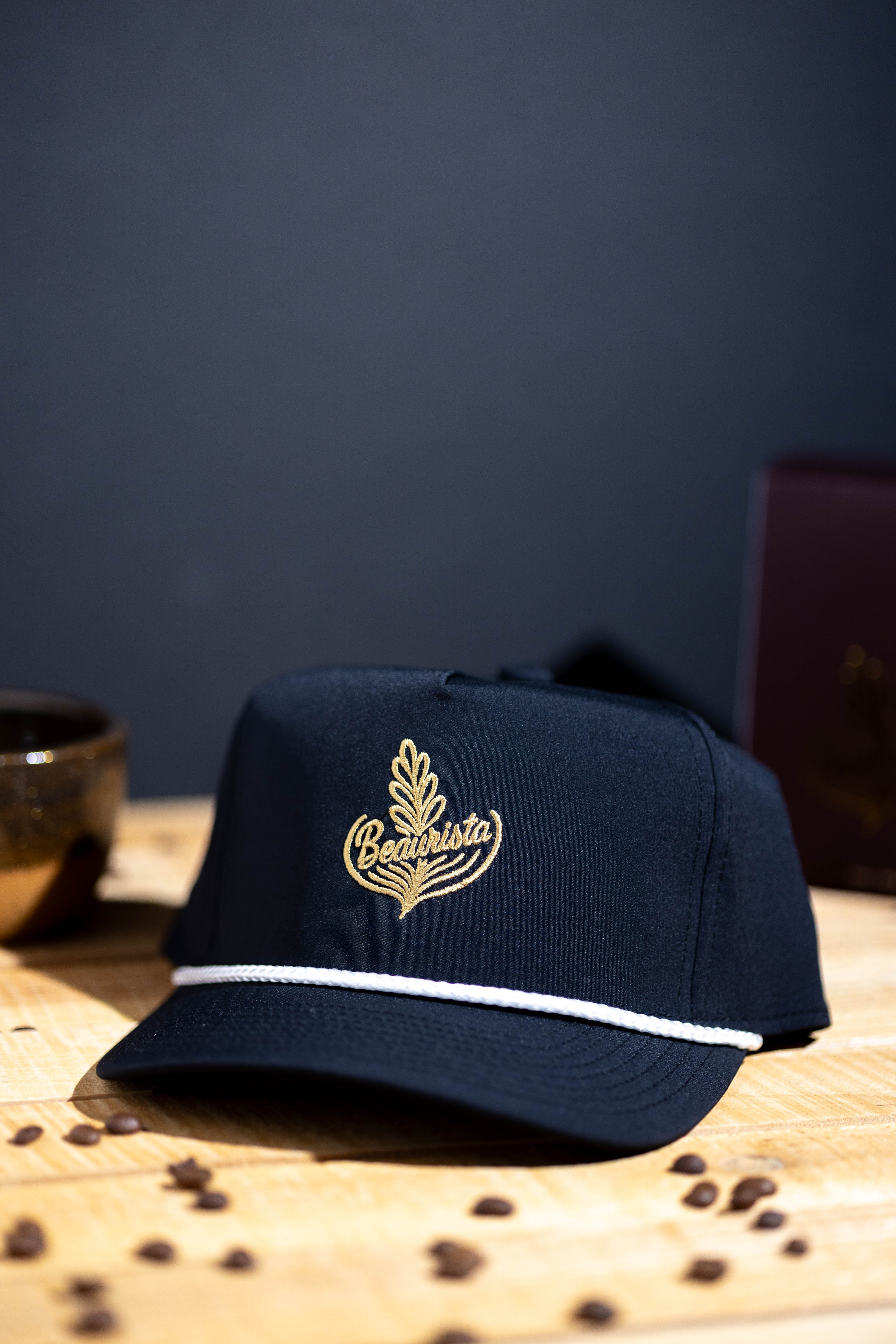 Beaurista Rope Hat - Black/Gold