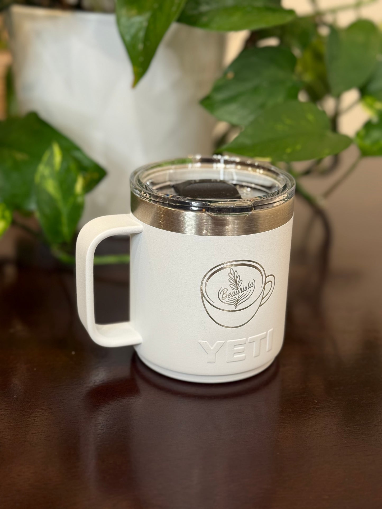 10oz Logo Yeti Mug- White