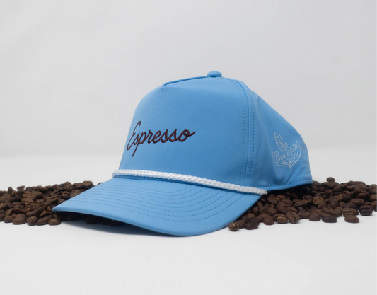Espresso Rope Hat- Light Blue