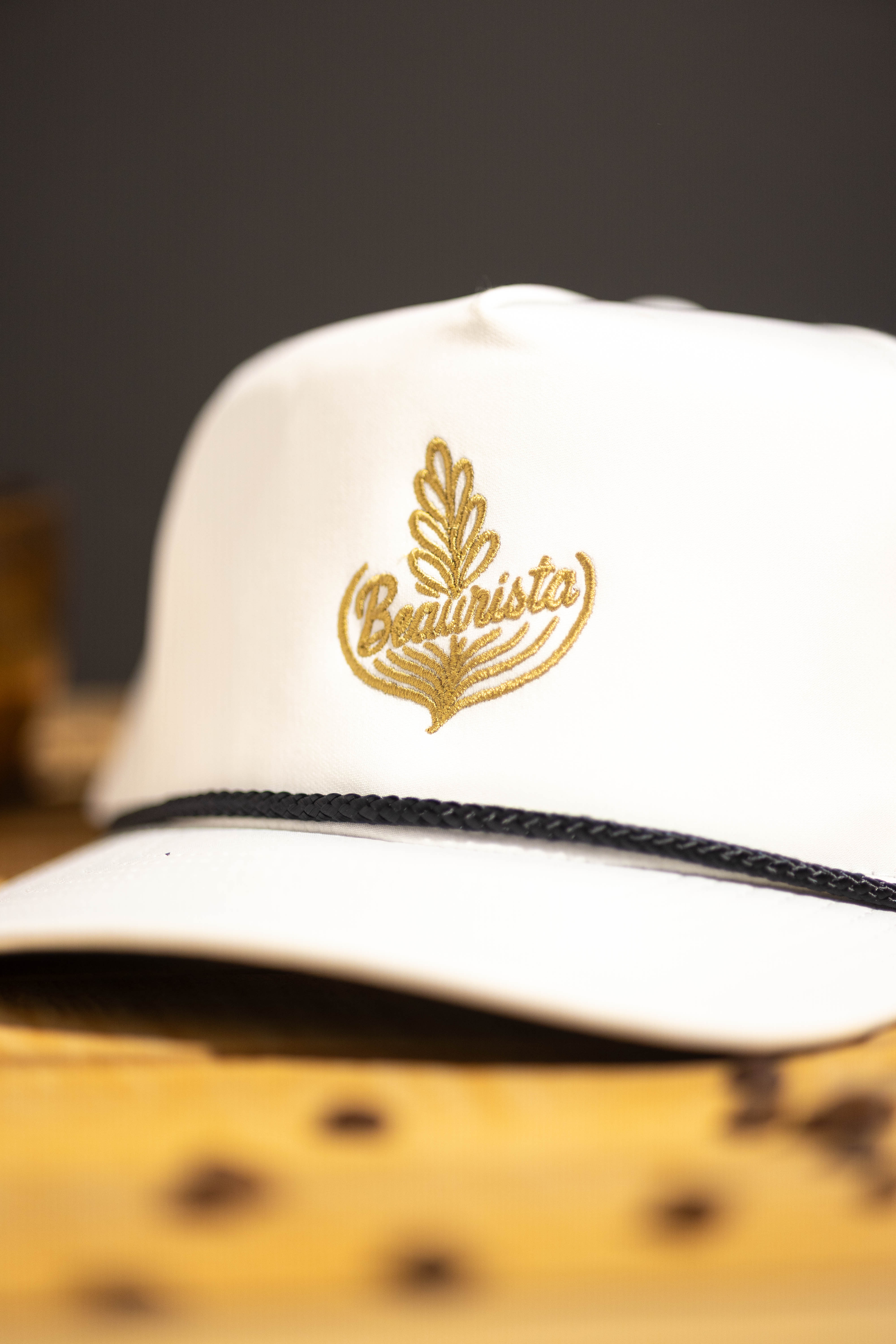Beaurista Rope Hat - White/Gold